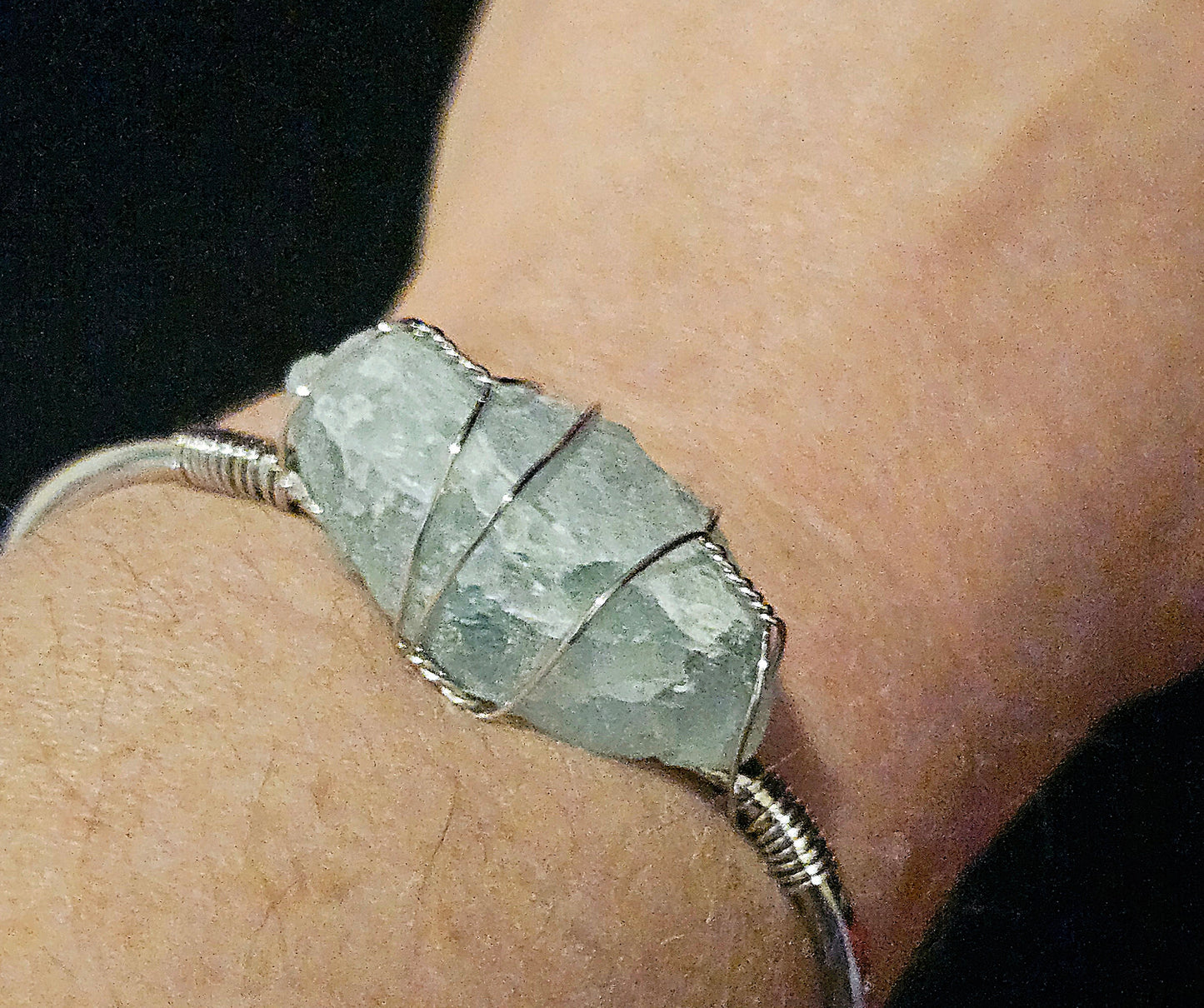 Green Fluorite Bangle