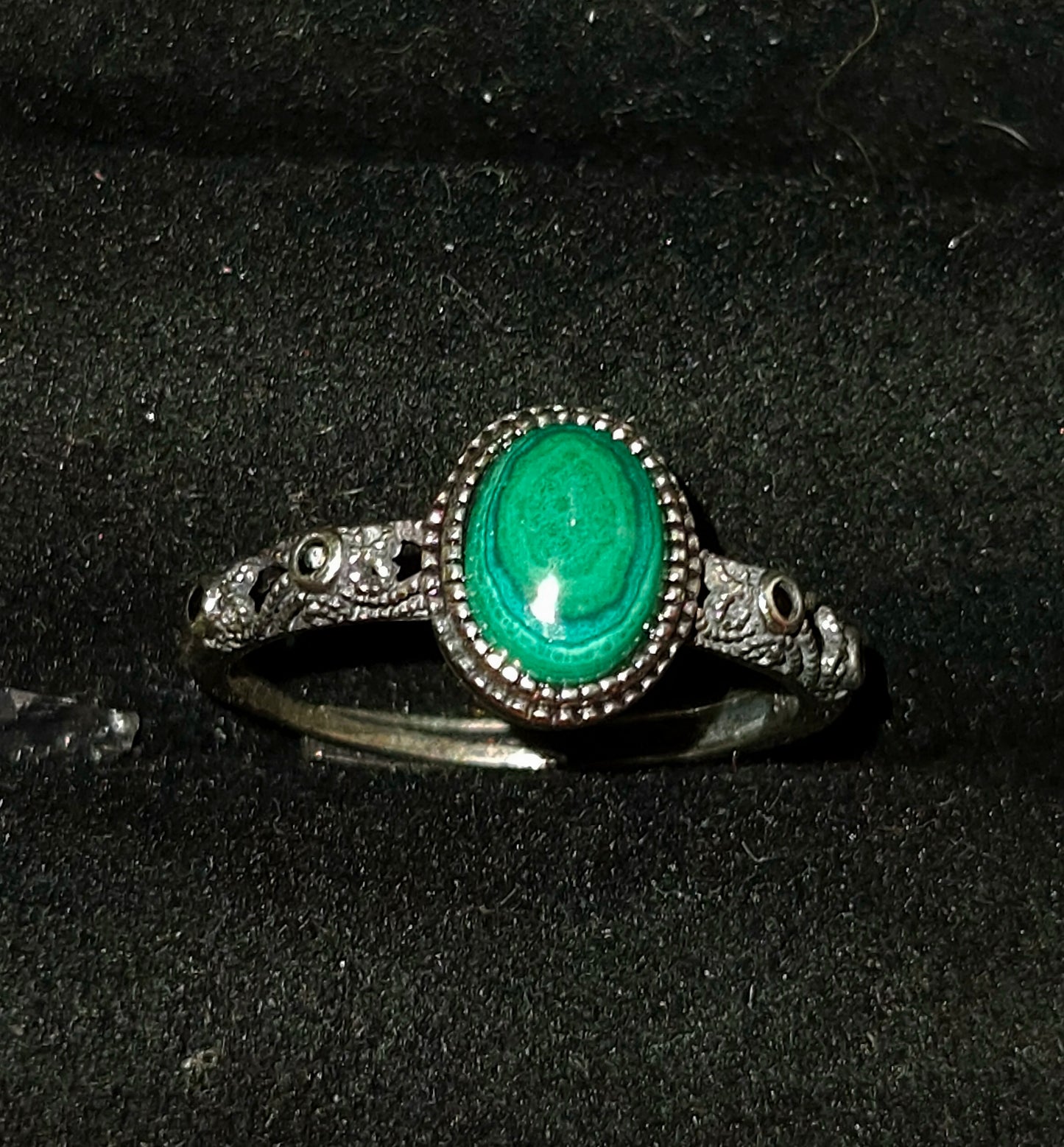 Malachite Sterling Silver Ring