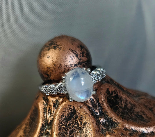 Sri Lanka Blue Moonstone Ring