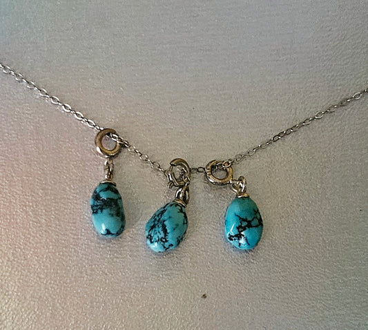 Mini Turquoise Charm Necklace