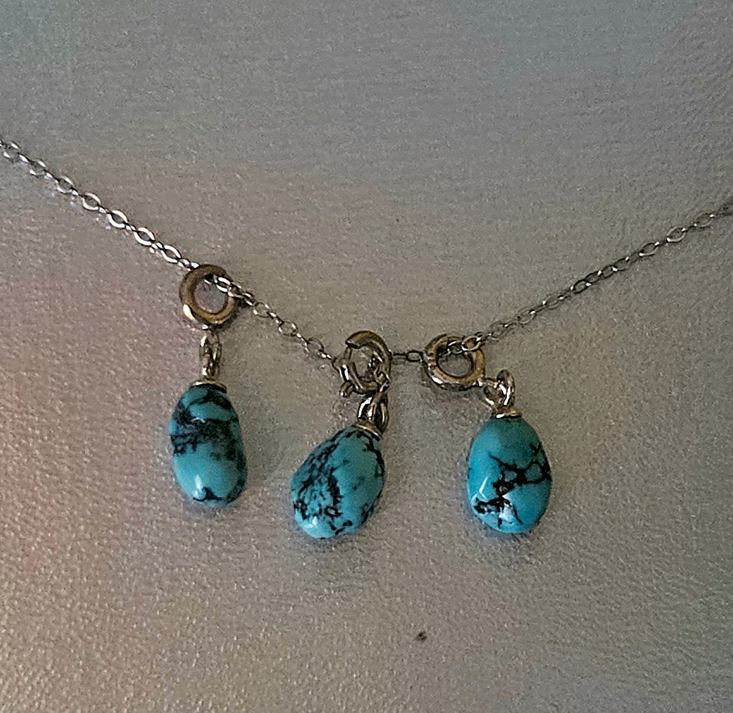 Mini Turquoise Charm Necklace