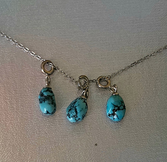 Mini Turquoise Charm Necklace